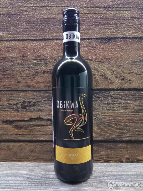 Вино красное сухое Obikwa Shiraz фото