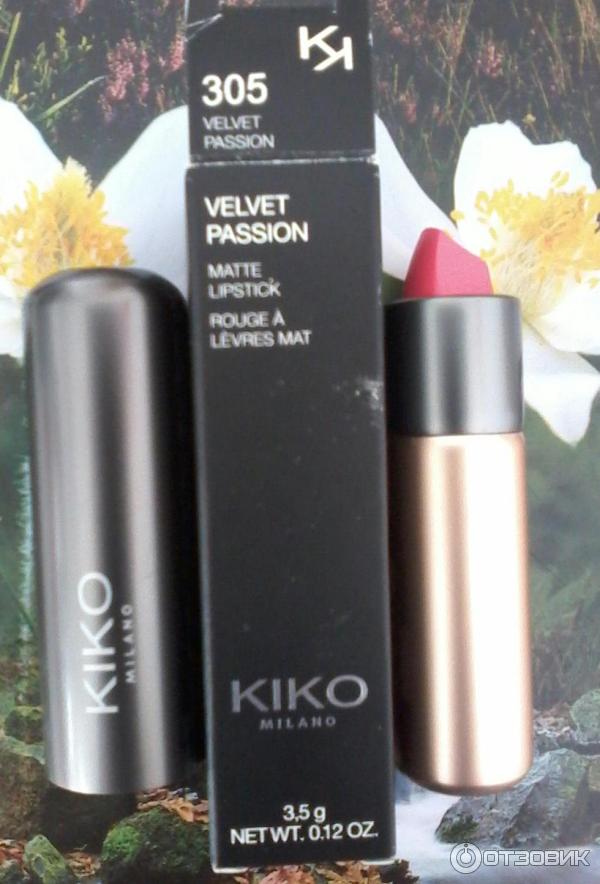 Кремовая матовая помада Kiko Milano VELVET PASSION MATTE LIPSTICK фото