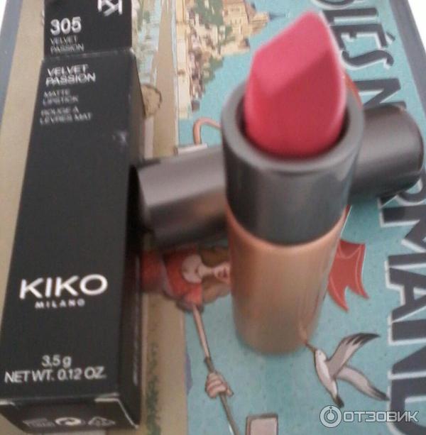 Кремовая матовая помада Kiko Milano VELVET PASSION MATTE LIPSTICK фото