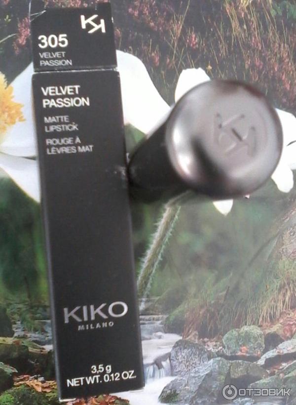 Кремовая матовая помада Kiko Milano VELVET PASSION MATTE LIPSTICK фото