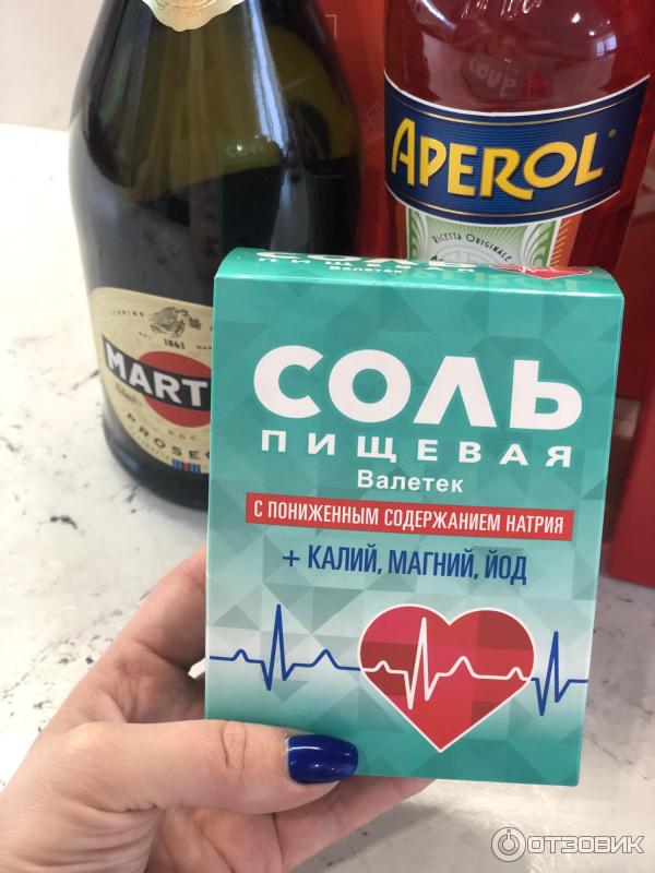 Отзыв о Пищевая соль с пониженным содержанием натрия "Валетек" | Соль ...