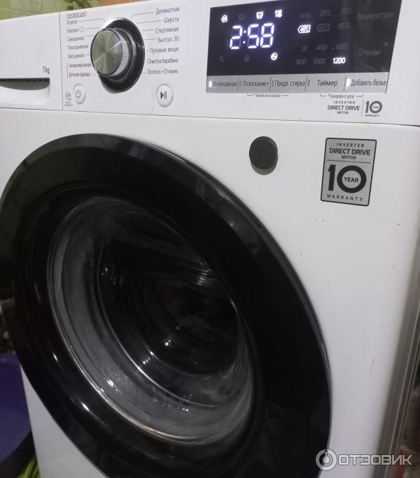 Отзыв о Стиральная машинка LG direct drive 7 kg f2v3hs6w | Сложно ...